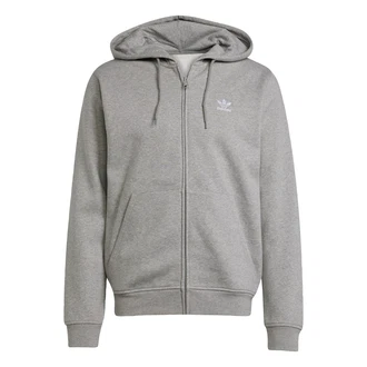 ADIDAS ORIGINALS Sweatjacke 'Trefoil Essentials' graumeliert ADIDAS ORIGINALS Sweatjacke 'Trefoil Essentials' graumeliert