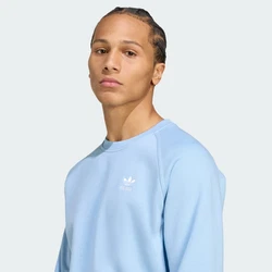 ADIDAS ORIGINALS Sweatshirt Trefoil Essentials hellblau/weiß