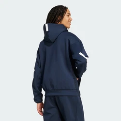 ADIDAS SPORTSWEAR Z.N.E. ZIP-HOODIE dunkelblau/weiß