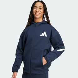 ADIDAS SPORTSWEAR Z.N.E. ZIP-HOODIE dunkelblau/weiß