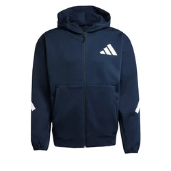ADIDAS SPORTSWEAR Z.N.E. ZIP-HOODIE dunkelblau/weiß