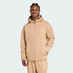 ADIDAS SPORTSWEAR Z.N.E. ZIP-HOODIE beige / hellgrau