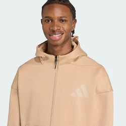 ADIDAS SPORTSWEAR Z.N.E. ZIP-HOODIE beige / hellgrau