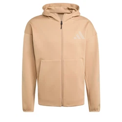 ADIDAS SPORTSWEAR Z.N.E. ZIP-HOODIE beige / hellgrau