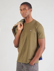 Gant T-Shirt REGULAR SHIELD REG ARCHIVE SHIELD EMB khaki