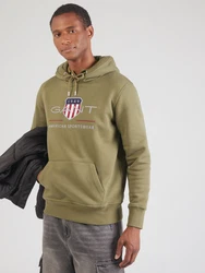 Gant Hoodie Regular Archive Shield Hoodie navy / khaki / cranberry / weiß