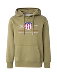 Gant Hoodie Regular Archive Shield Hoodie navy / khaki / cranberry / weiß