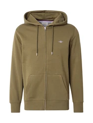 Gant Sweatjacke Regular Shield Full Zip Hoodie (2007059) oliv
