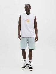 JACK & JONES Top 'JCOCALMA' gelb/orange/schwarz/weiß
