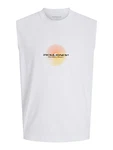 JACK & JONES Top 'JCOCALMA' gelb/orange/schwarz/weiß