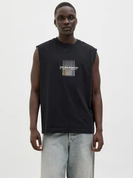JACK & JONES Top 'JCOCALMA' sand/schwarz/weiß