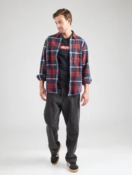 LEVI'S T-Shirt 'LSESS' cranberry/schwarz/weiß