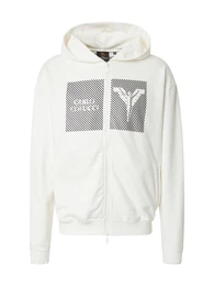 Sweatjacke schwarz / offwhite