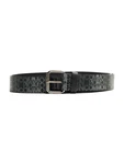 Bershka Gürtel 'UNCOMMON TIMES' grau/schwarz