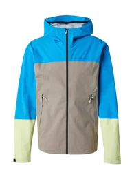 Outdoorjacke 'Trail Hipe' azur / taupe / pastellgrn