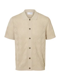 SELECTED HOMME Strickjacke 'SLHARCO' camel