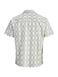 Jack & Jones Plus Hemd JPRBLUKEVIN dunkelgrau/weiß
