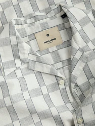 Jack & Jones Plus Hemd JPRBLUKEVIN dunkelgrau/weiß