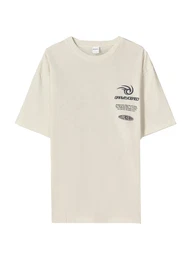 T-Shirt dunkelgrau / schwarz / offwhite