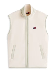 Tommy Jeans Weste hellbeige/pastellgrün