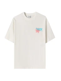 T-Shirt neonblau / pink / wei