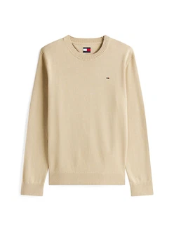 Tommy Jeans Pullover 'ESSENTIAL' khaki Tommy Jeans Pullover 'ESSENTIAL' khaki