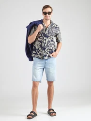 Only & Sons Hemd 'ONSCAIDEN' navy / oliv