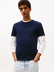 Tommy Jeans T-Shirt marine/weiß