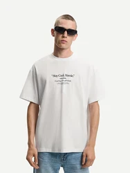 Bershka T-Shirt blau/enzian/schwarz/weiß