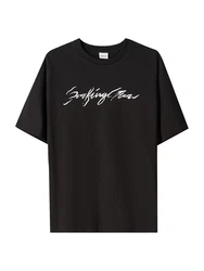 Bershka T-Shirt orange/schwarz/weiß