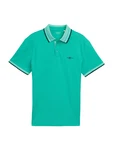 TOM TAILOR Poloshirt grn/schwarz
