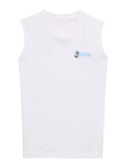 TOM TAILOR Top Shirt marine/hellblau/weiß
