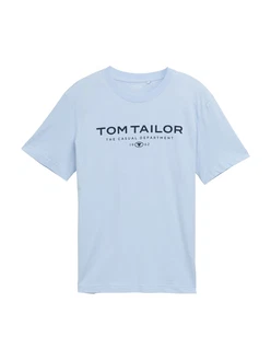 TOM TAILOR T-Shirt navy/hellblau