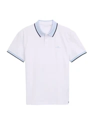 TOM TAILOR Poloshirt hellblau/schwarz/weiß