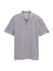 TOM TAILOR DENIM Poloshirt rauchblau/weiß