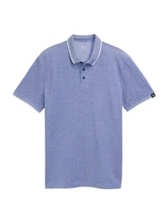 TOM TAILOR DENIM Poloshirt blaumeliert