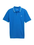 TOM TAILOR DENIM Poloshirt aqua/royalblau/weiß