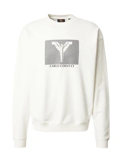 Carlo Colucci Sweatshirt schwarz/offwhite