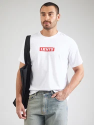 LEVI'S T-Shirt 'LSESS' rot/weiß