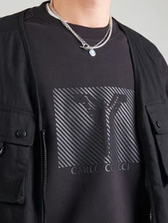 Carlo Colucci Sweatshirt anthrazit/schwarz