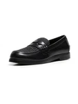 Bershka Mokassin Slipper schwarz
