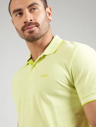 BOSS Poloshirt 'Paul' limette/pastellgrün/weiß