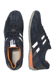 Geox U Snake K Herren Sneaker Schnürschuh navy / orange / weiß