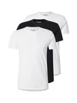 SELECTED HOMME T-Shirt SLHRoland schwarz/weiß