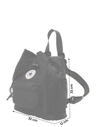 CONVERSE Rucksack 'GO LO' schwarz/weiß
