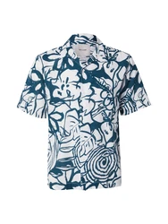 Only & Sons Hemd 'ONSCAIDEN' marine/wollweiß