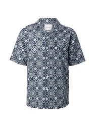 Only & Sons Hemd 'ONSCAIDEN' navy / hellblau / weiß