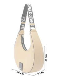 KARL LAGERFELD JEANS Schultertasche beige/schwarz/weiß