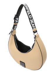 KARL LAGERFELD JEANS Schultertasche beige/schwarz/weiß