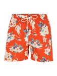 TOMMY HILFIGER Badeshorts kitt/enzian/dunkelorange/weiß